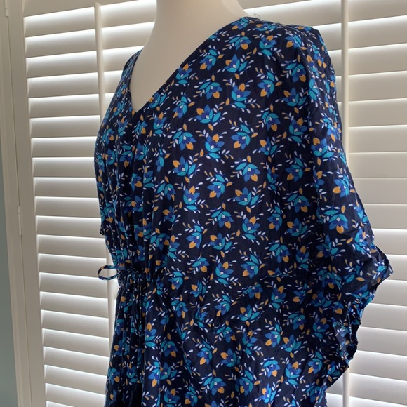 Lands’ End Kaftan Swim Cover-up sz M (10-12) NWOT - Picture 6 of 12